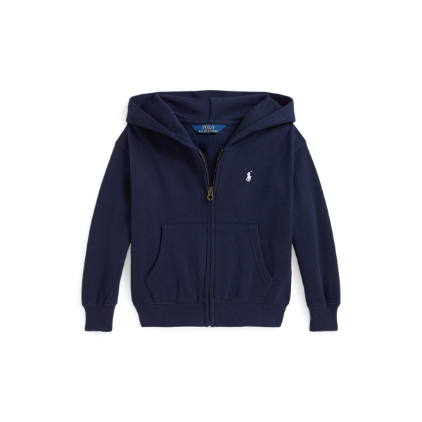 Fleece hoodie met volledige ritssluiting