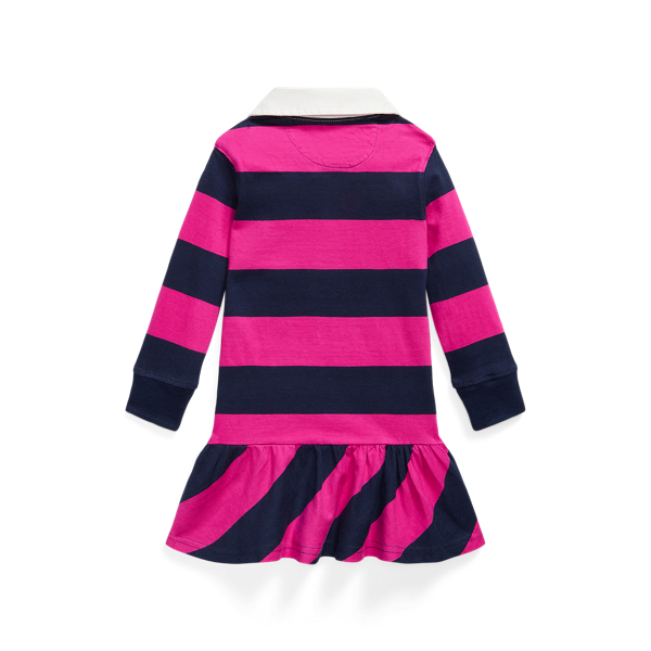 Newport Navy / Pink Cotton Rugby Dress Girls 1.5-6.5 Years 2