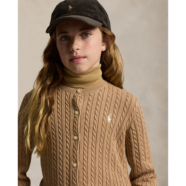Mini-Cable Cotton Cardigan