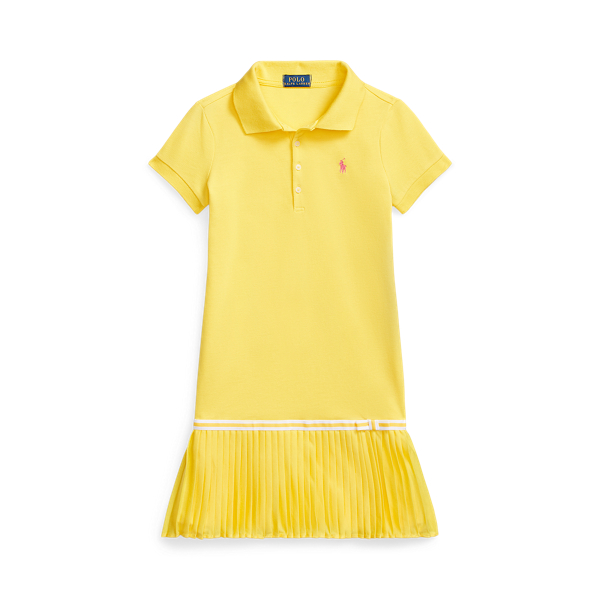 Geplooide mesh Polo-jurk Girls 7-14 Years in 1