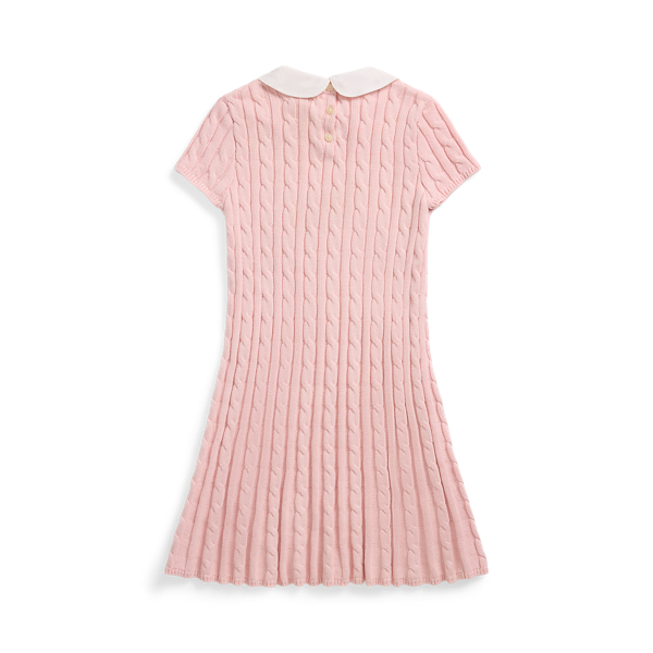 Cable-Knit Cotton Sweater Dress