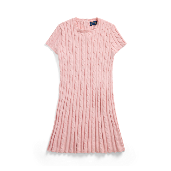 Cable-Knit Cotton Sweater Dress