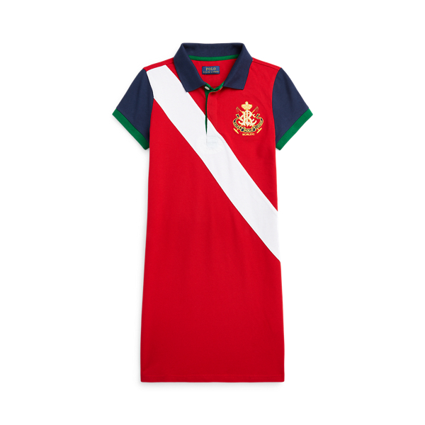 Crest Stretch Mesh Polo Dress