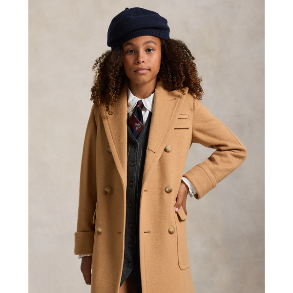 Brushed-Knit Polo Coat