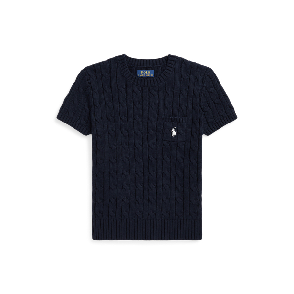 PoloRalphLaurenケーブルニットコットンショートスリーブセーター POLO RALPH LAUREN（ポロ ラルフ ローレン）の「ケーブルニット