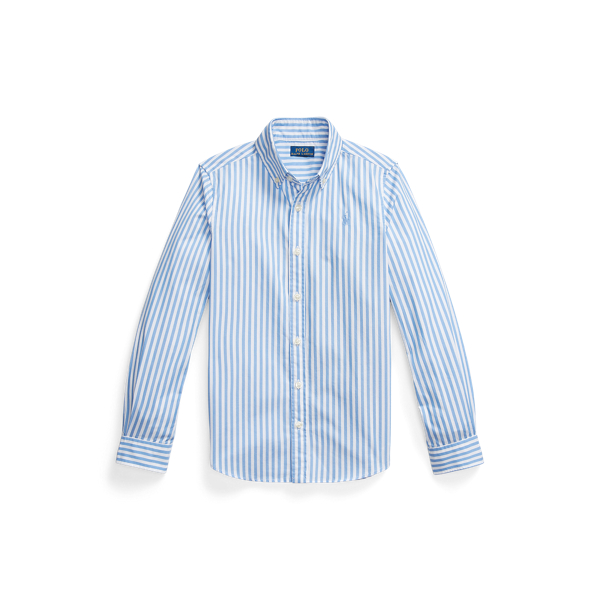 Bengal-Stripe Cotton Poplin Shirt Girls 7-14 Years 1