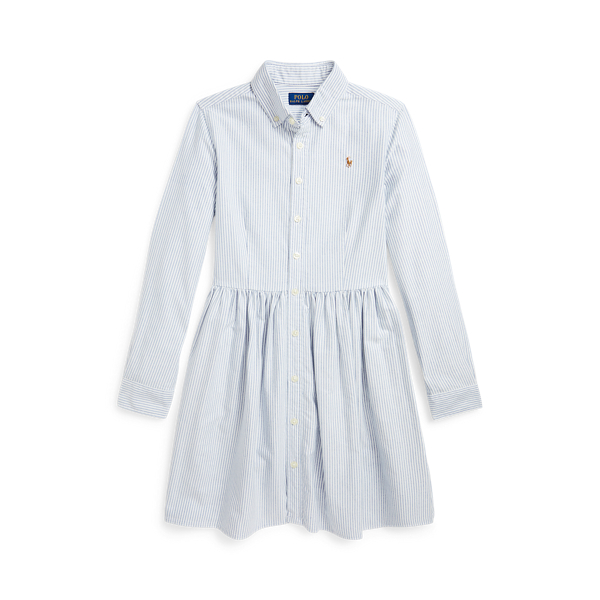 Striped Cotton Oxford Shirtdress for Girls Ralph Lauren CL