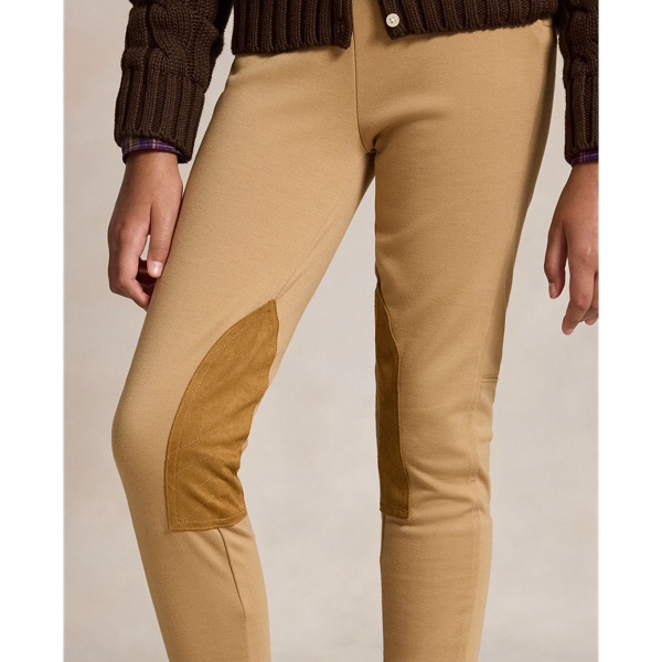 Classic Camel Equestrian-Inspired Ponte Legging Girls 7-14 Years 5