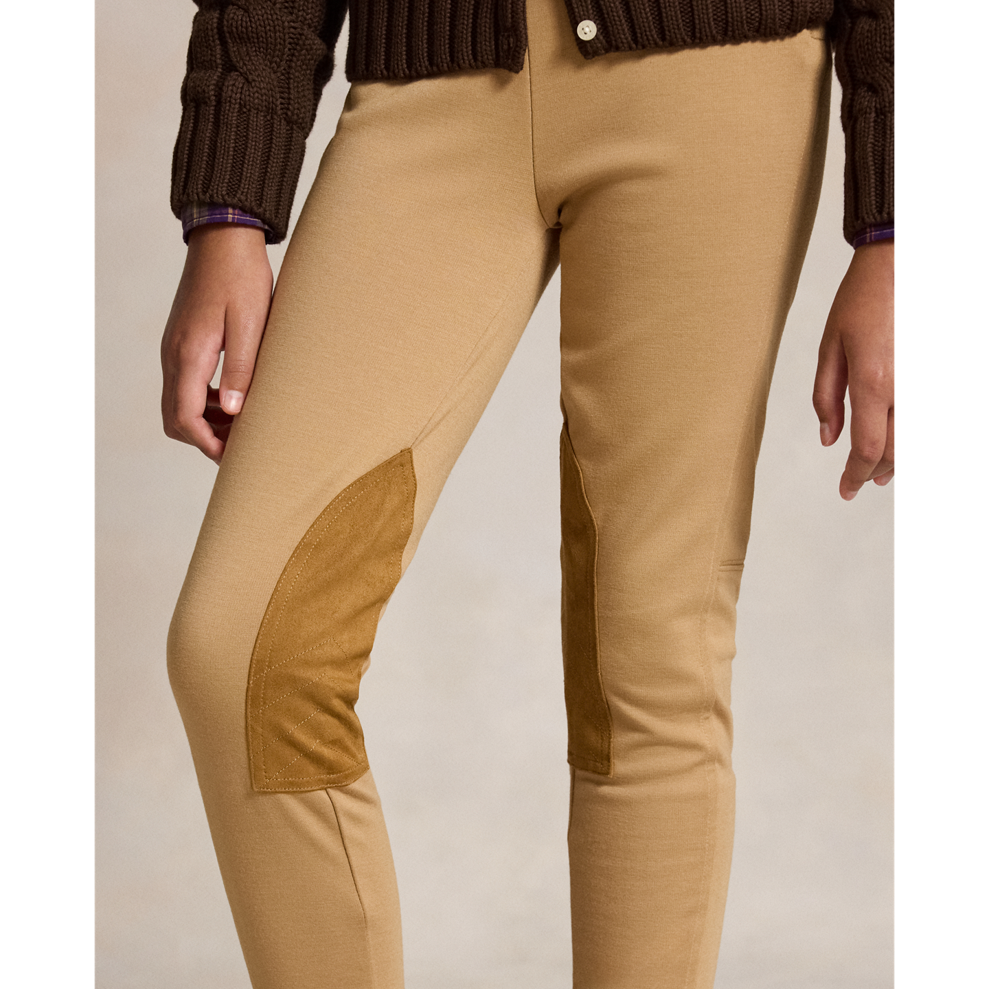Леггинсы Ralph Lauren Equestrian-Inspired Ponte Legging, цвет: Верблюжий — фото 3