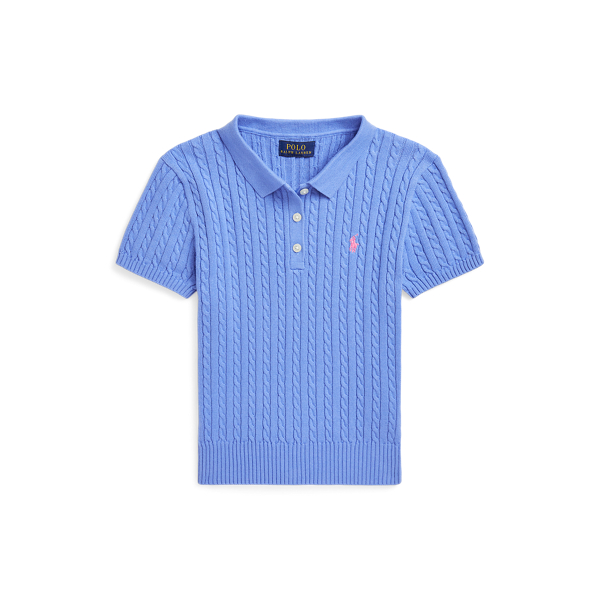 Harbor Island Blue/laguna Pull polo mini-torsadé en coton Girls 7-14 Years 1