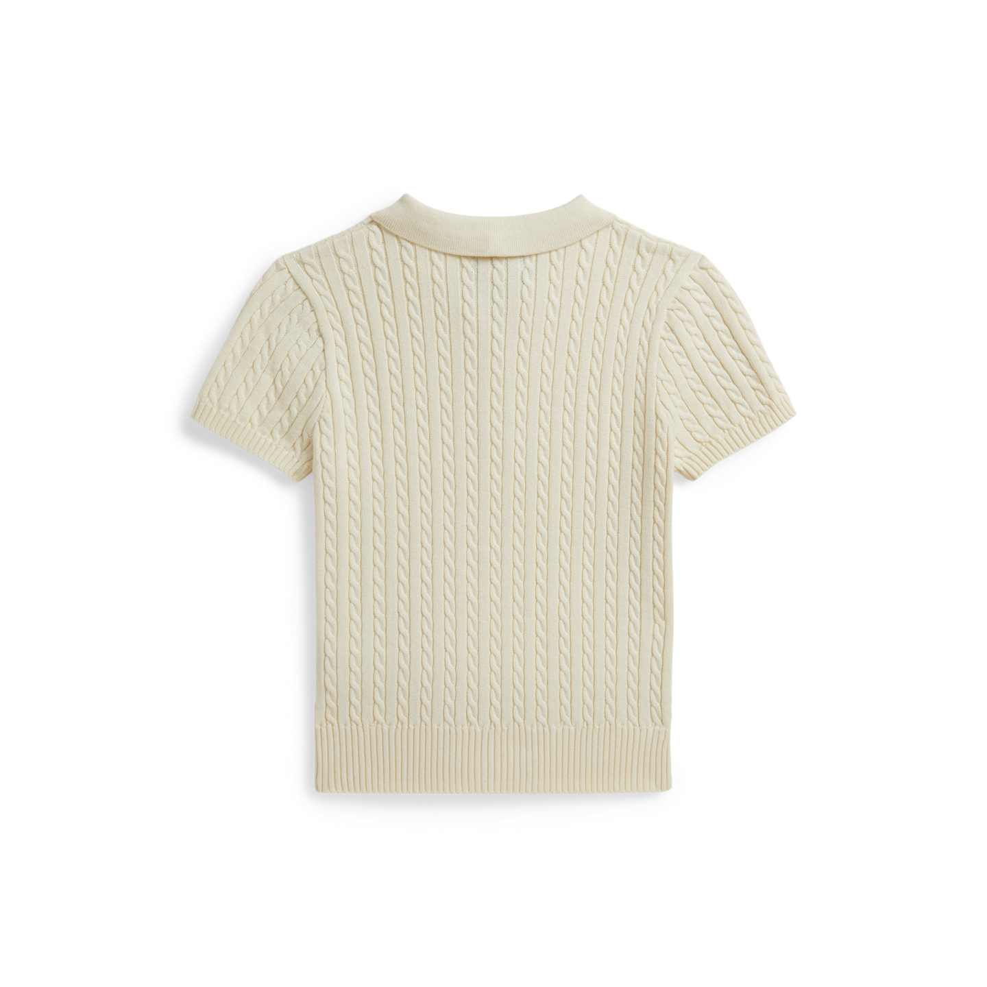 Детский свитер Ralph Lauren Mini-Cable Cotton Polo, цвет: Кремовый — фото 1
