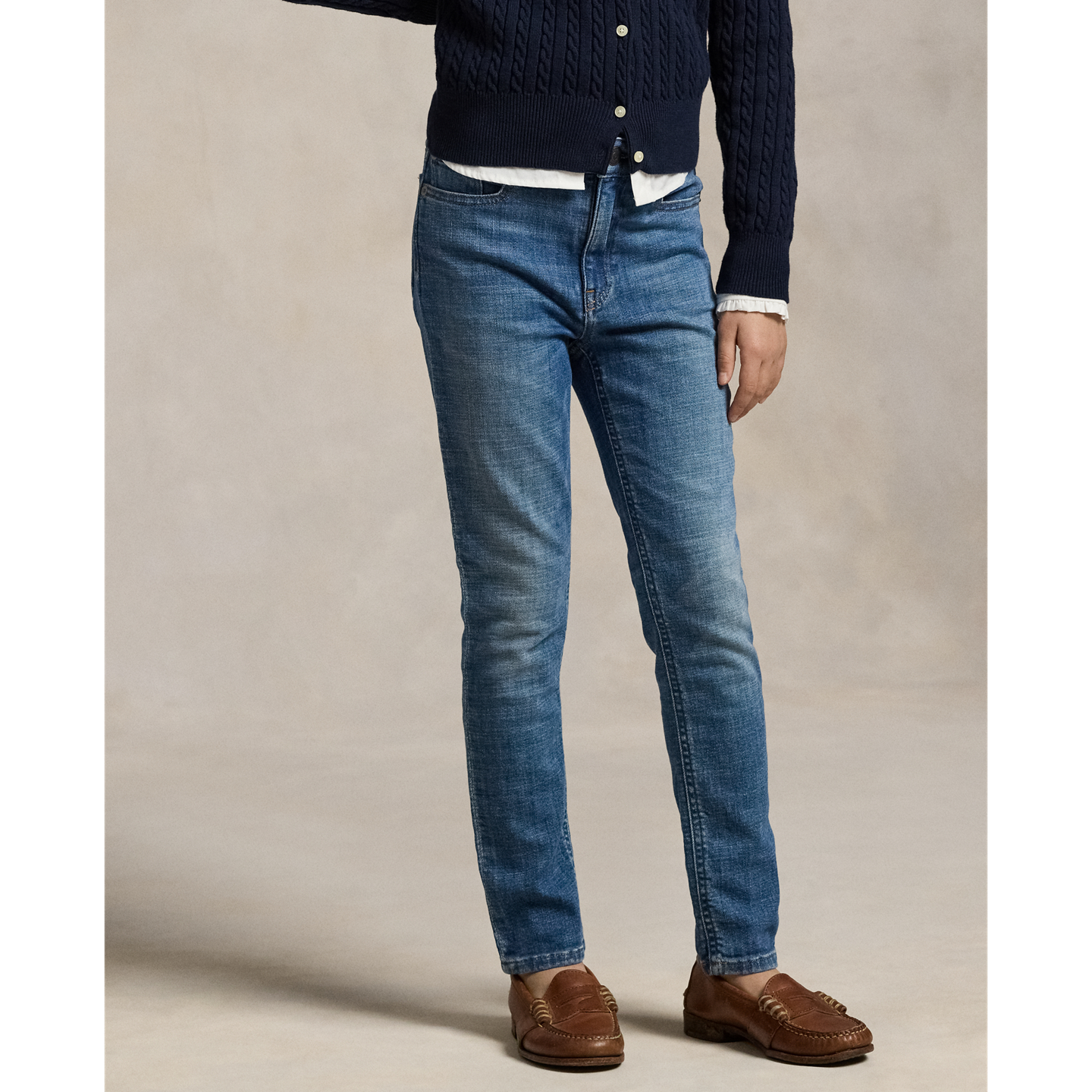 Детские джинсы Ralph Lauren High-Rise Skinny Fit Stretch, цвет: Варёный — фото 2
