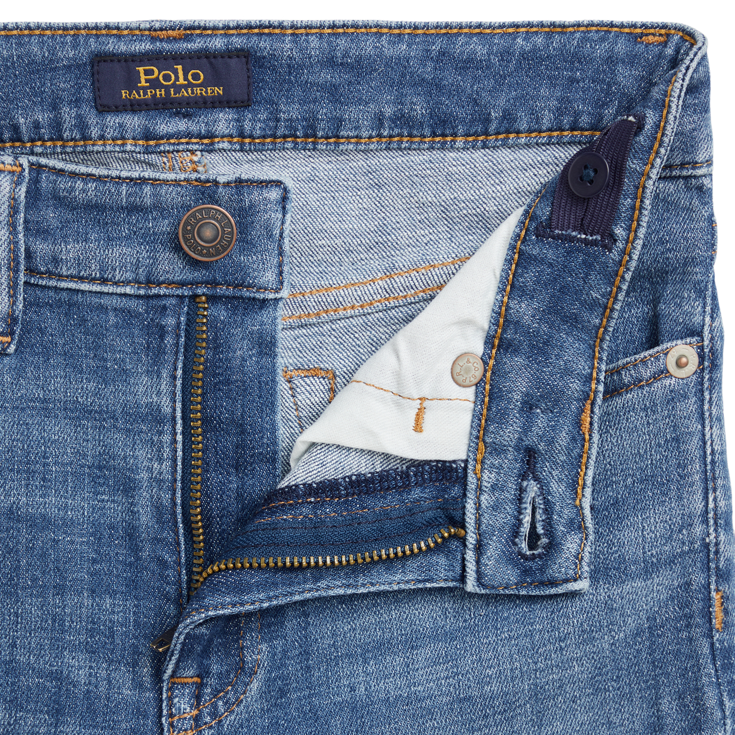 Детские джинсы Ralph Lauren High-Rise Skinny Fit Stretch, цвет: Варёный — фото 4