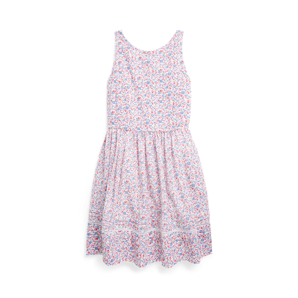 Floral Cotton Seersucker Dress