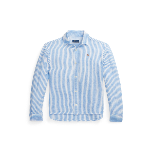 Striped Linen Boxy Shirt