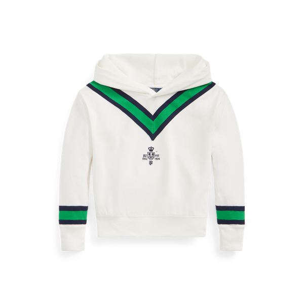 Cricket-Stripe Fleece Hoodie