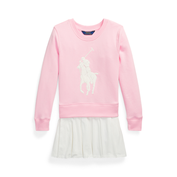 Big Pony Fleece Sweatshirt Dress