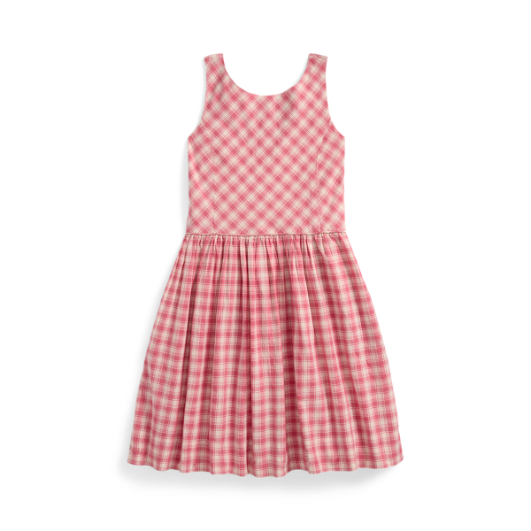 Gingham Cotton Madras Dress