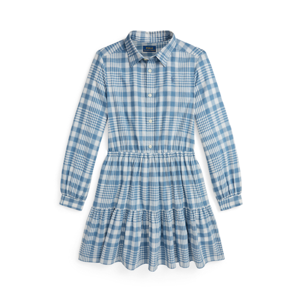 Gingham Cotton Madras Shirtdress