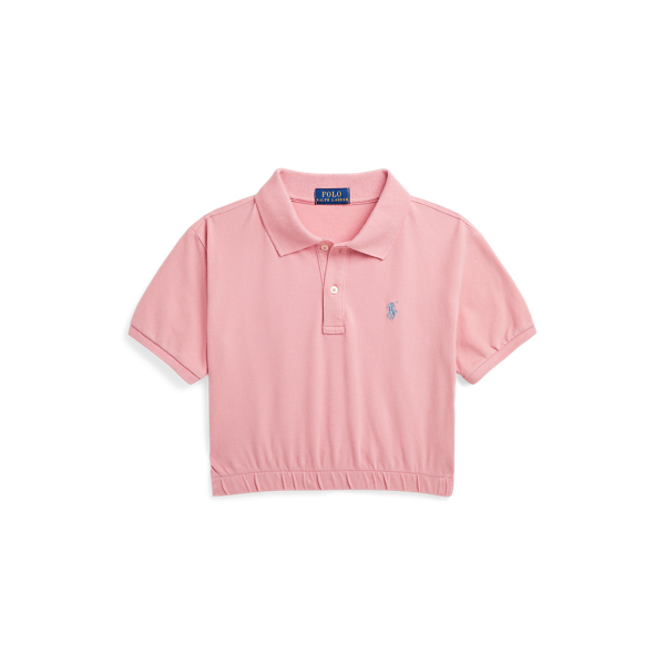 Stretch Mesh Boxy Polo Shirt