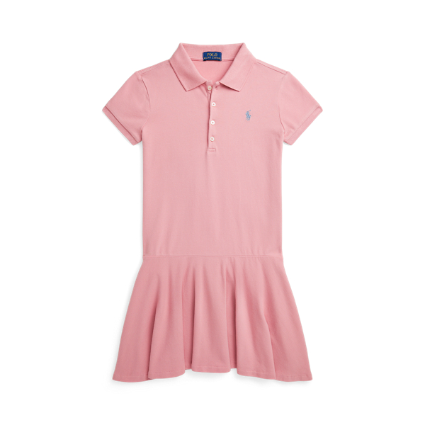 Stretch Mesh Polo Dress