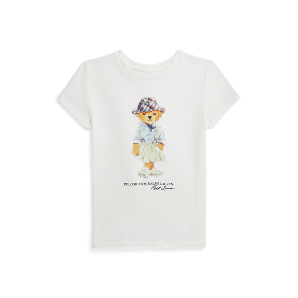 Baumwolljersey-T-Shirt mit Polo Bear Girls 7-14 Years in 1