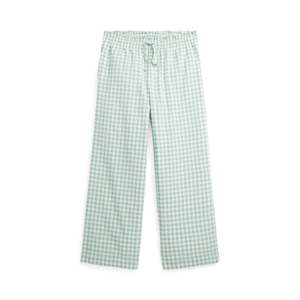 Pantalon&nbsp;7/8 vichy en coton madras