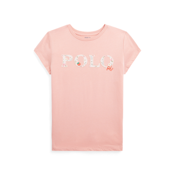 Floral-Logo Cotton Jersey Tee