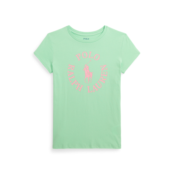 Big Pony Logo Cotton Jersey T-Shirt Girls 7-14 Years 1