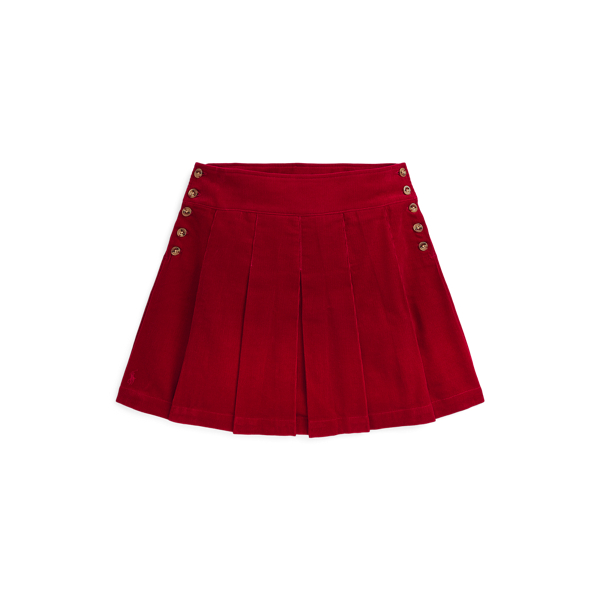 Pleated Cotton Corduroy Skirt Girls 7-14 Years 1