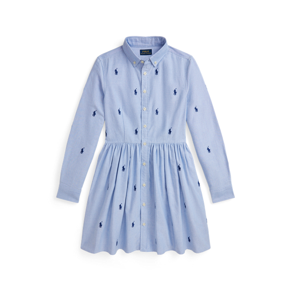 Polo Pony Cotton Oxford Shirtdress