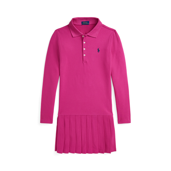 Vestido tipo polo de piqu&eacute; el&aacute;stico Girls 7-14 Years en 1