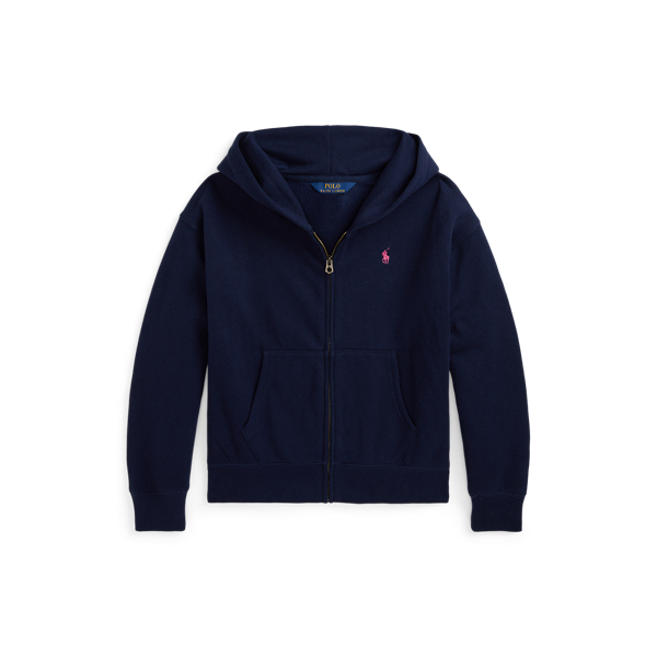 Navy zip up hoodie girls sale