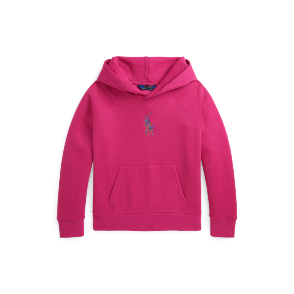 Floral Big Pony Fleece Hoodie