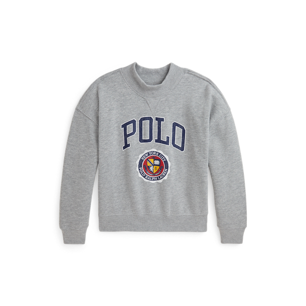 Logo Crest Fleece Sweatshirt Girls 7-14 Years 1