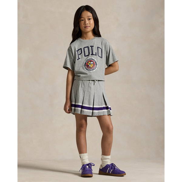 Andover Heather Logo Crest Cotton Jersey Boxy Tee Girls 7-16 4