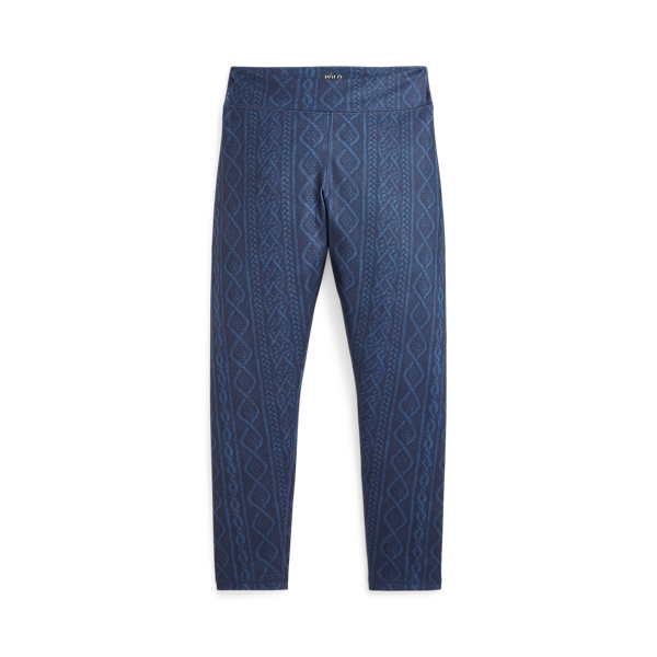 Cable-Print Performance Jersey Legging Girls 7-14 Years 1
