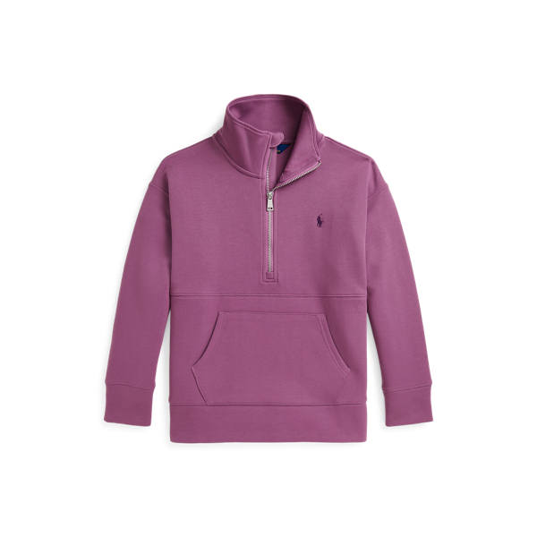 Double-Knit Quarter-Zip Pullover