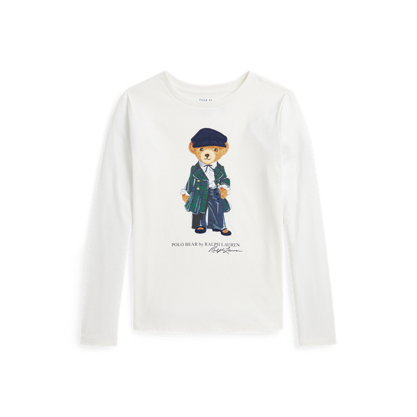 Nevis Polo Bear Cotton Jersey Long-Sleeve Tee Girls 7-16 1