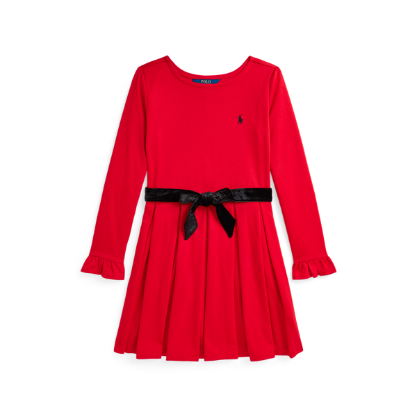 (4t) Polo Ralph selling Lauren Ruffled Stretch Ponte Dress