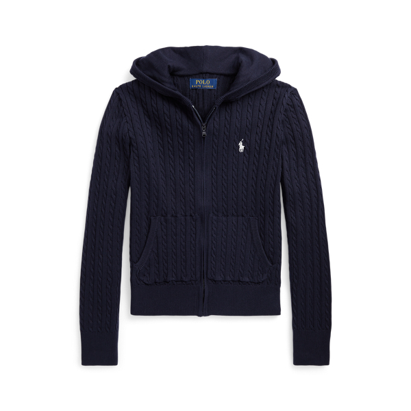 Felpa con cappuccio e cerniera in cotone Girls 7-14 Years in 1