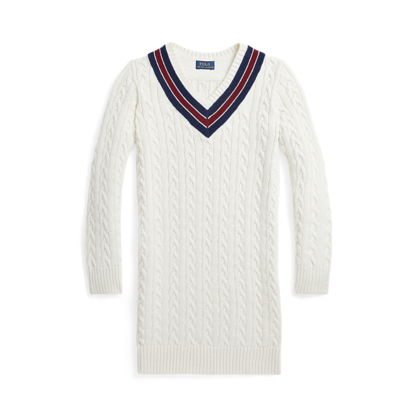 Cricket-Stripe Cotton Jumper Dress