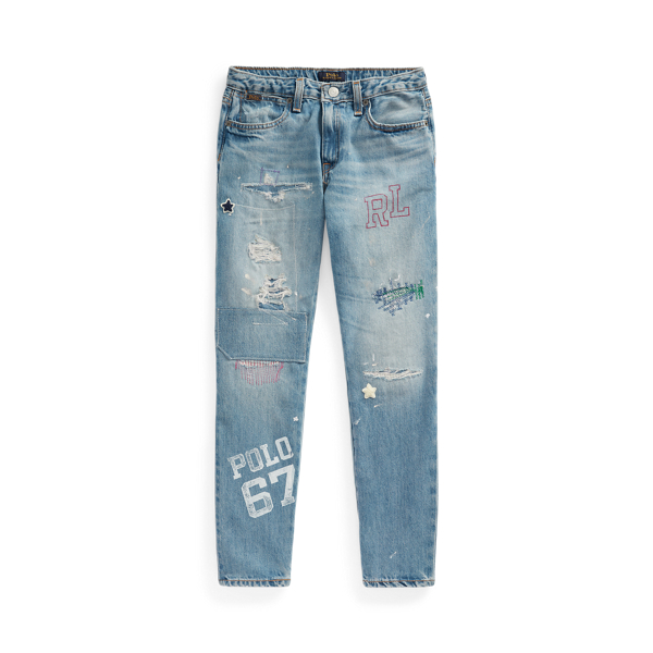 Astor slim jeans met afbeelding