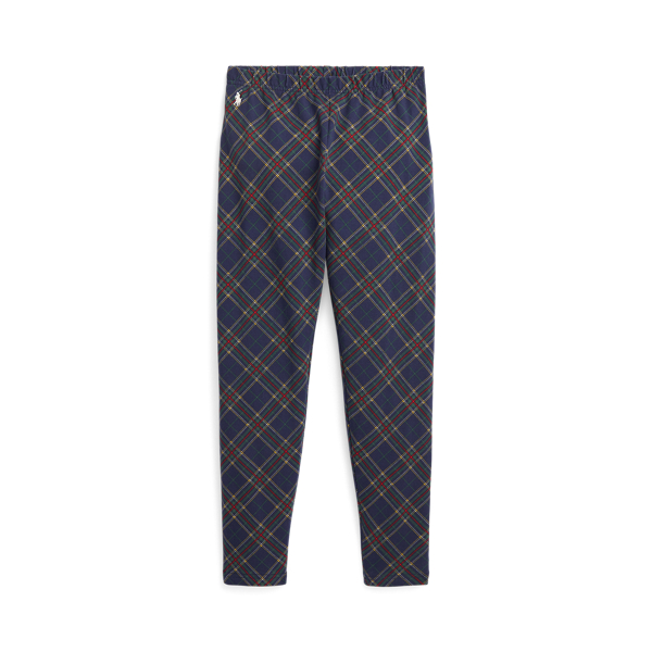 Leggings scozzesi in jersey stretch