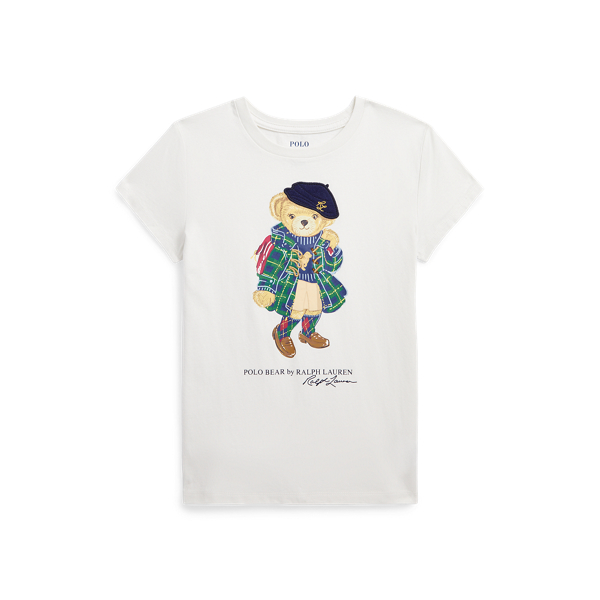 Katoenen jersey T-shirt met Polo Bear