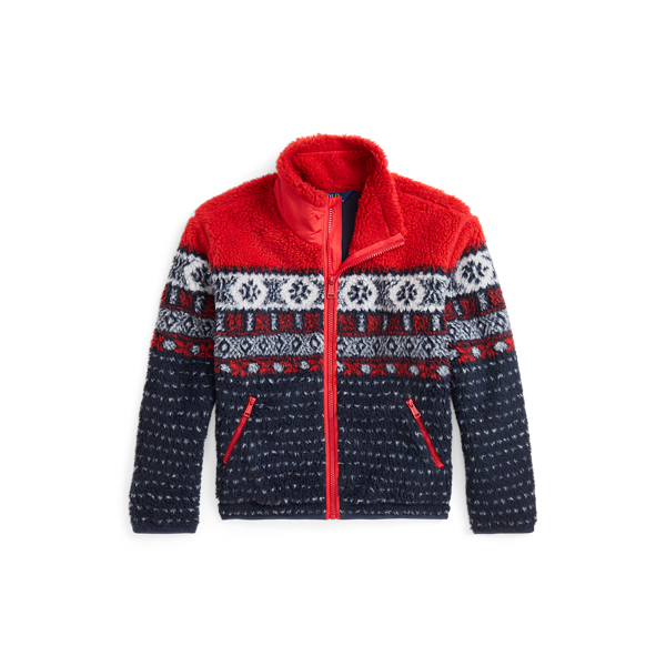 Fair Isle Teddy Fleece Jacket