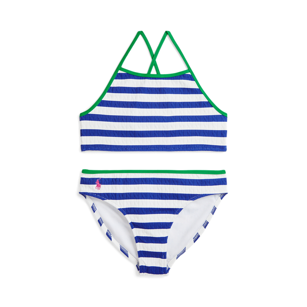 Striped Two-Piece Swimsuit