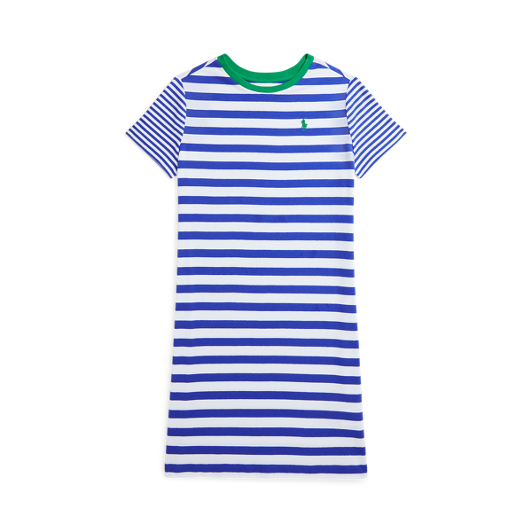 Striped Cotton Jersey Tee Dress