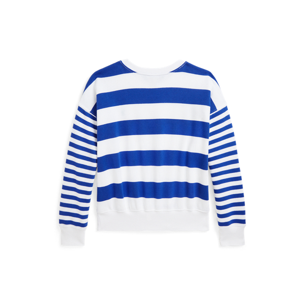 Cruise Royal/White Striped French Terry Sweatshirt Girls 7-16 2