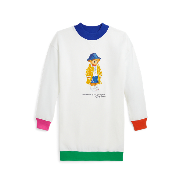 Polo Bear Fleece Sweatshirt Dress